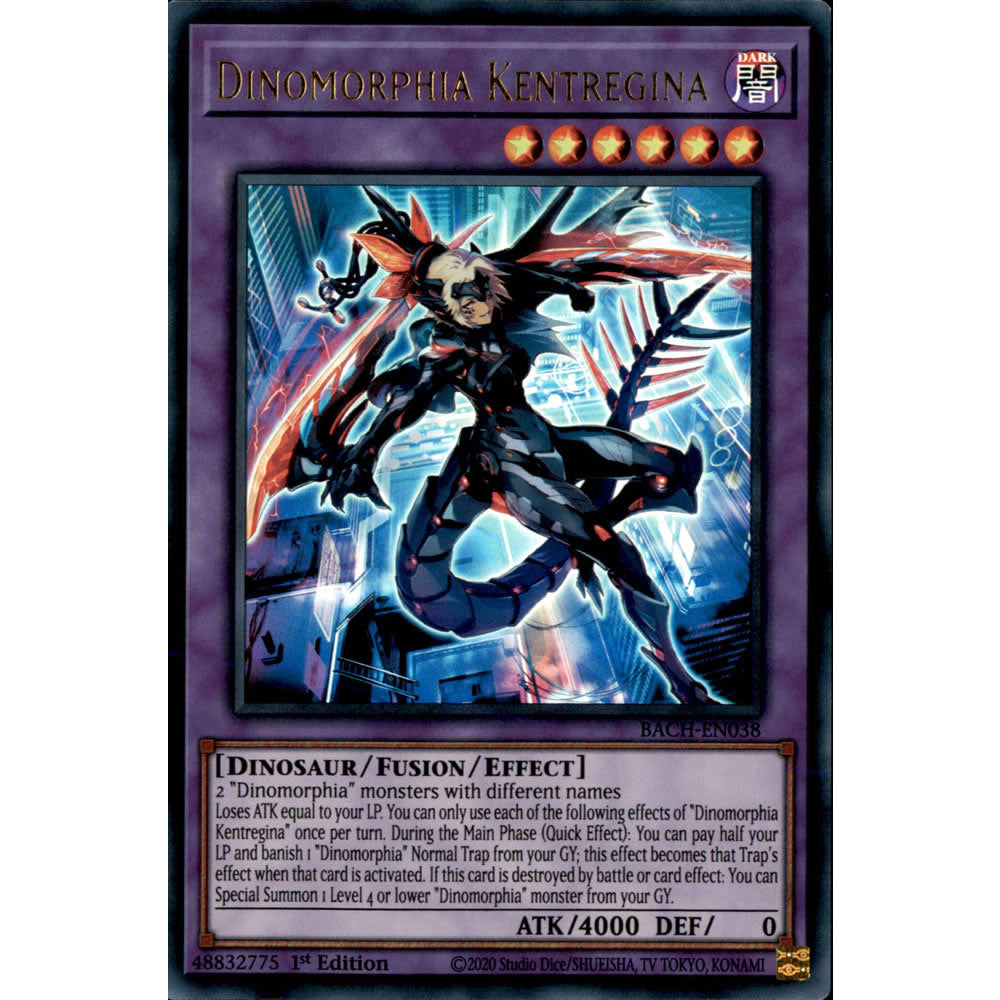 Dinomorphia Kentregina BACH-EN038 Yu-Gi-Oh! Card from the Battle of Chaos Set