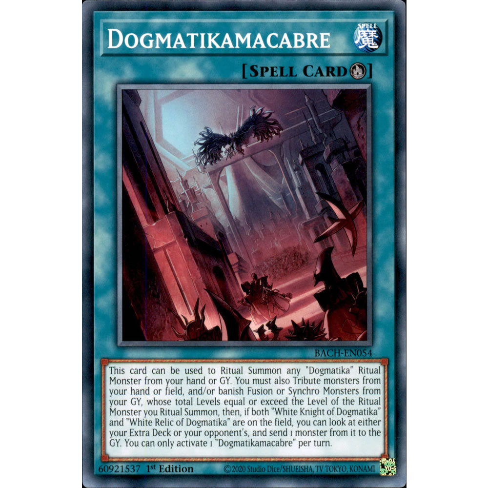 Dogmatikamacabre BACH-EN054 Yu-Gi-Oh! Card from the Battle of Chaos Set