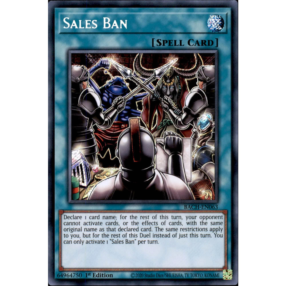 Sales Ban BACH-EN063 Yu-Gi-Oh! Card from the Battle of Chaos Set