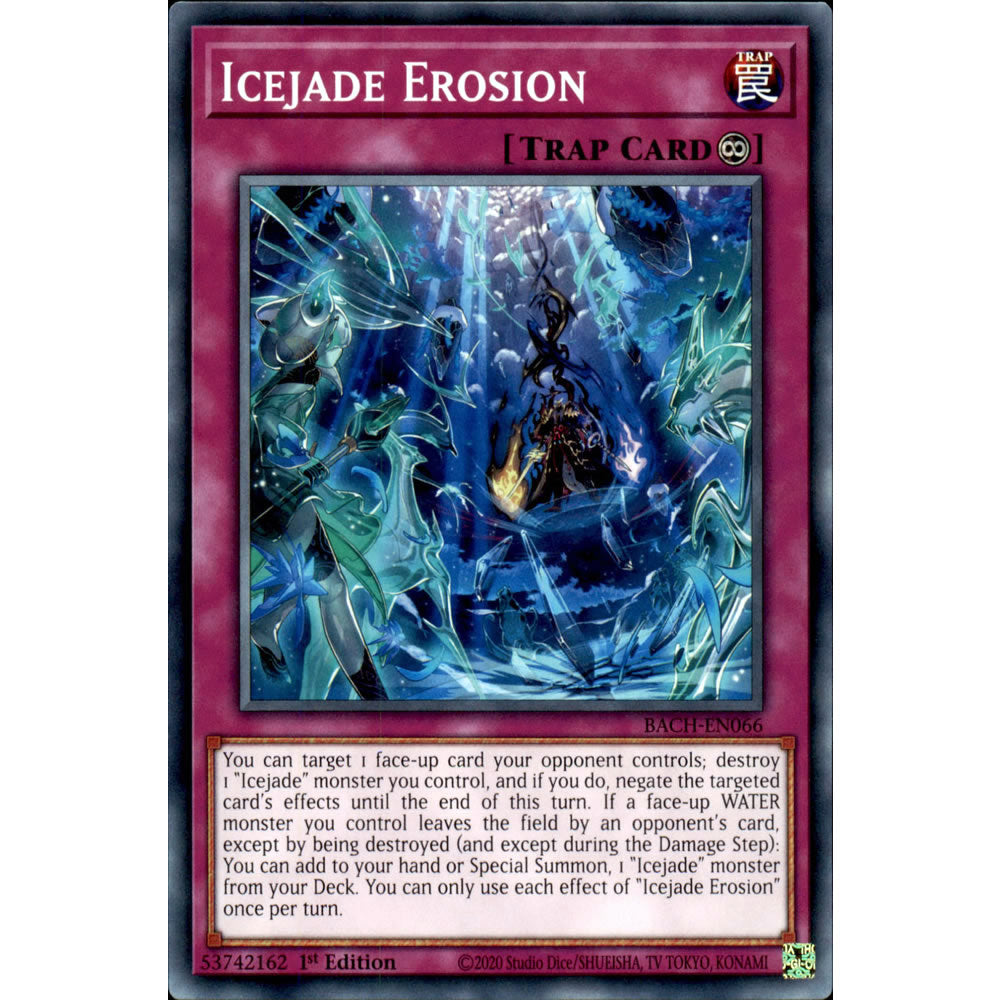 Icejade Erosion BACH-EN066 Yu-Gi-Oh! Card from the Battle of Chaos Set