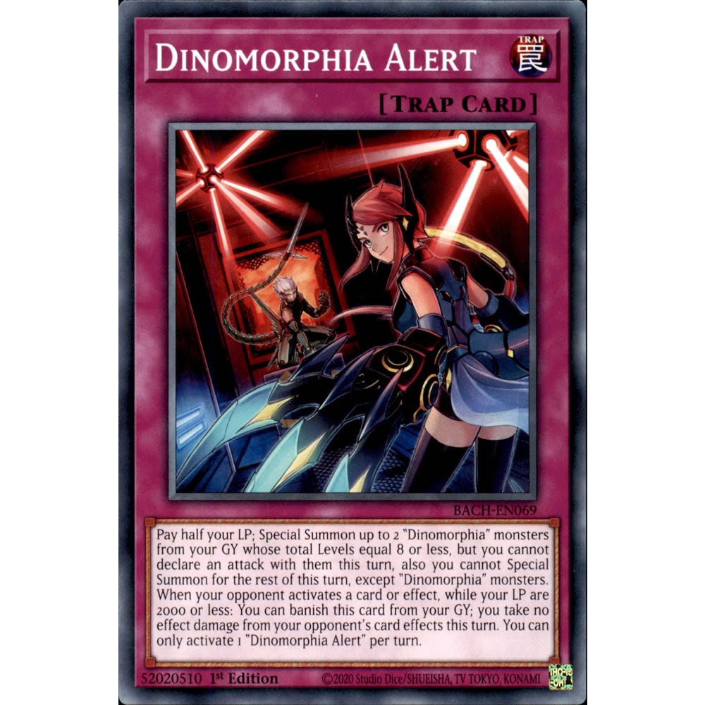 Dinomorphia Alert BACH-EN069 Yu-Gi-Oh! Card from the Battle of Chaos Set