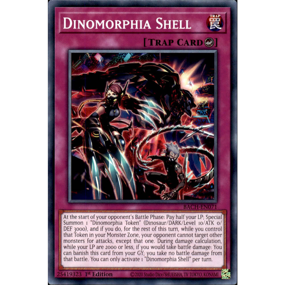 Dinomorphia Shell BACH-EN071 Yu-Gi-Oh! Card from the Battle of Chaos Set
