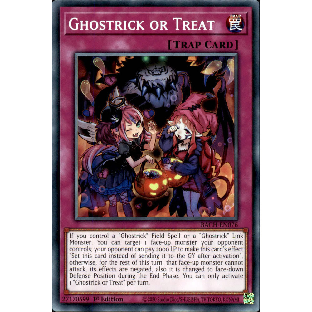 Ghostrick or Treat BACH-EN076 Yu-Gi-Oh! Card from the Battle of Chaos Set