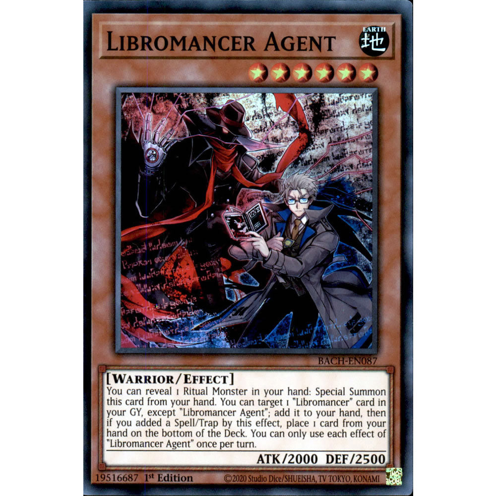 Libromancer Agent BACH-EN087 Yu-Gi-Oh! Card from the Battle of Chaos Set