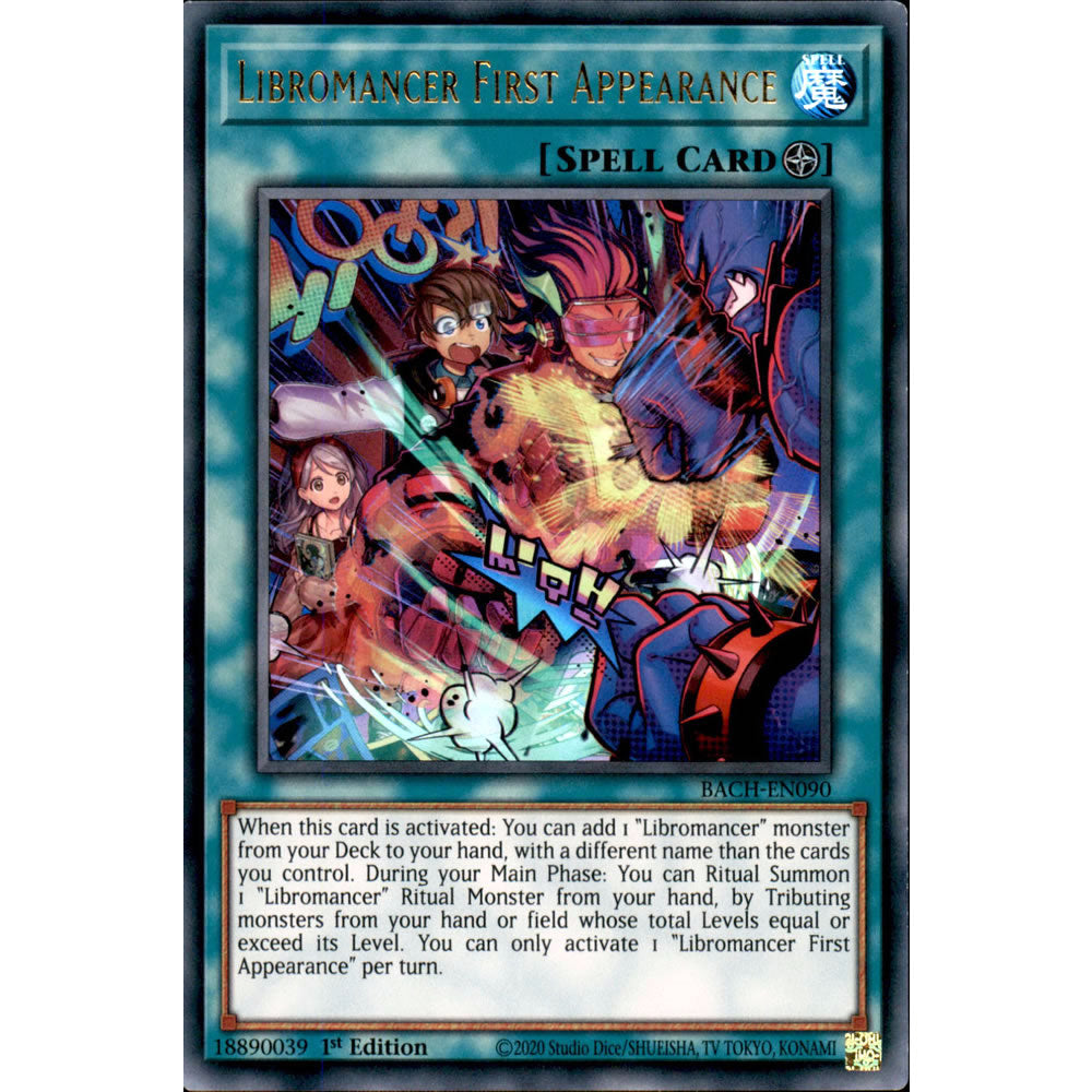 Libromancer First Appearance BACH-EN090 Yu-Gi-Oh! Card from the Battle of Chaos Set