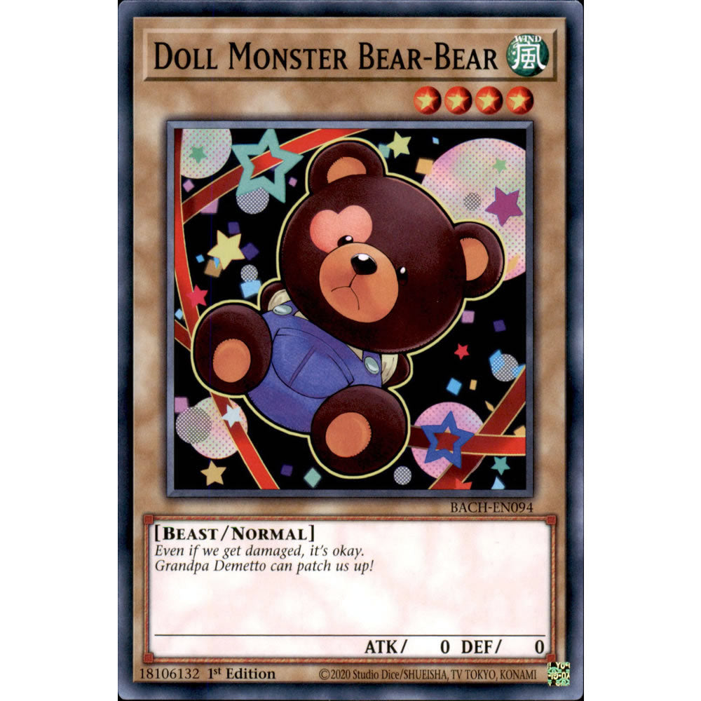 Doll Monster Bear-Bear BACH-EN094 Yu-Gi-Oh! Card from the Battle of Chaos Set