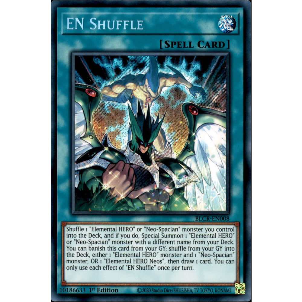EN Shuffle BLCR-EN008 Yu-Gi-Oh! Card from the Battles of Legend: Crystal Revenge Set