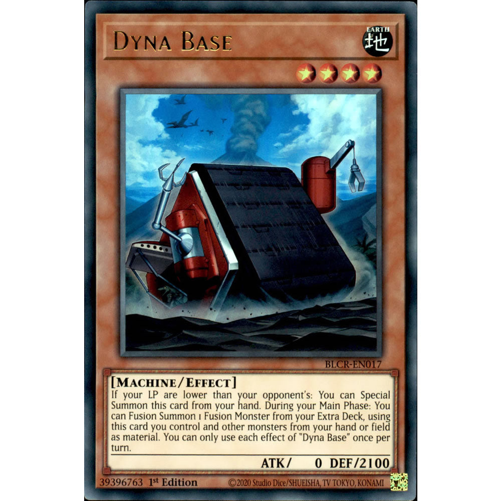 Dyna Base BLCR-EN017 Yu-Gi-Oh! Card from the Battles of Legend: Crystal Revenge Set