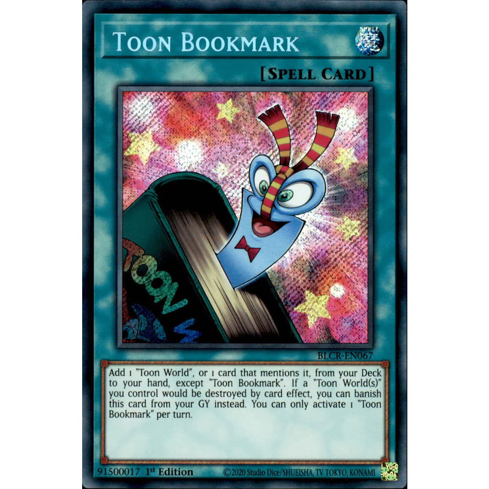 Toon Bookmark BLCR-EN067 Yu-Gi-Oh! Card from the Battles of Legend: Crystal Revenge Set