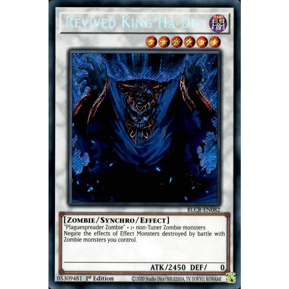 Revived King Ha Des BLCR-EN082 Yu-Gi-Oh! Card from the Battles of Legend: Crystal Revenge Set