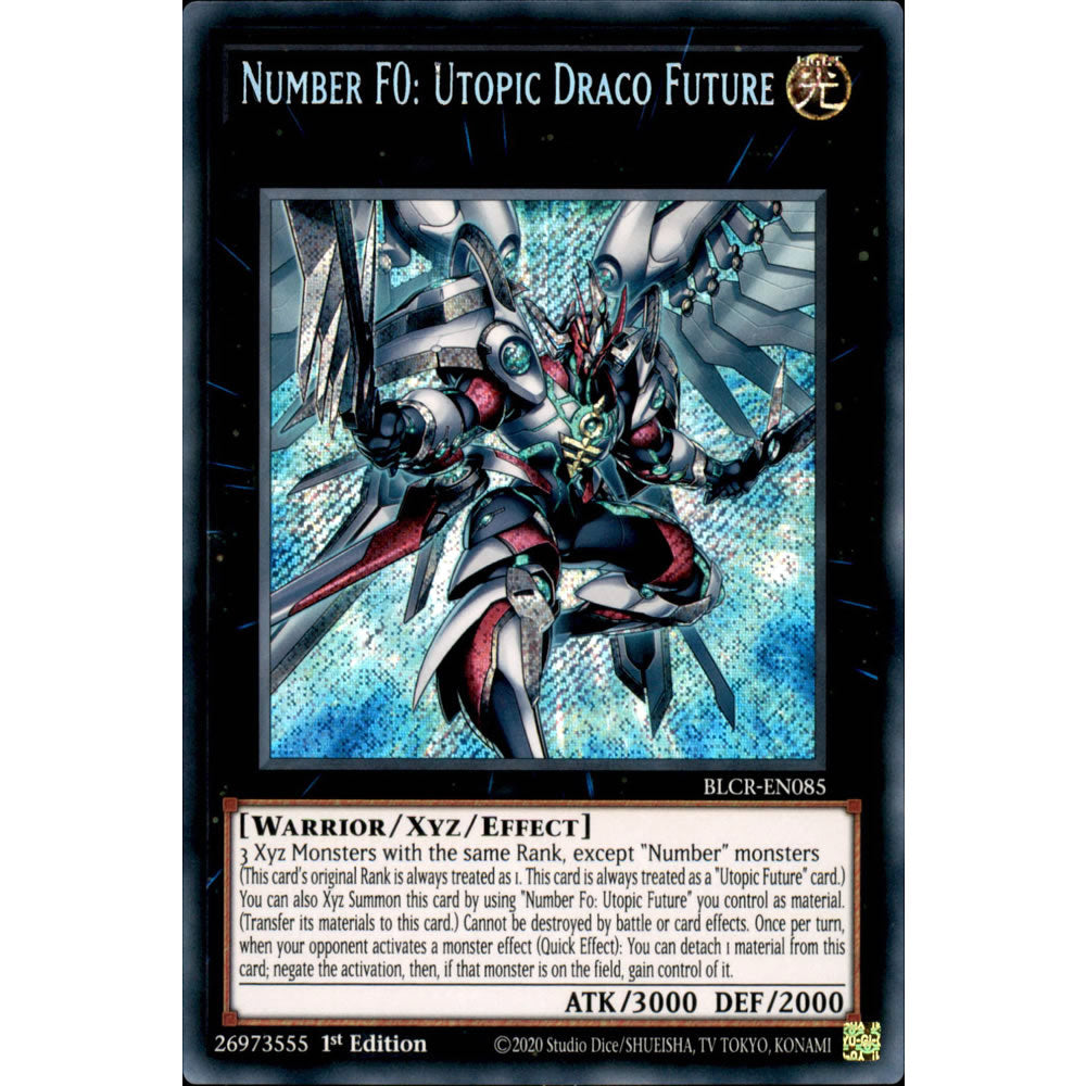 Number F0: Utopic Draco Future BLCR-EN085 Yu-Gi-Oh! Card from the Battles of Legend: Crystal Revenge Set