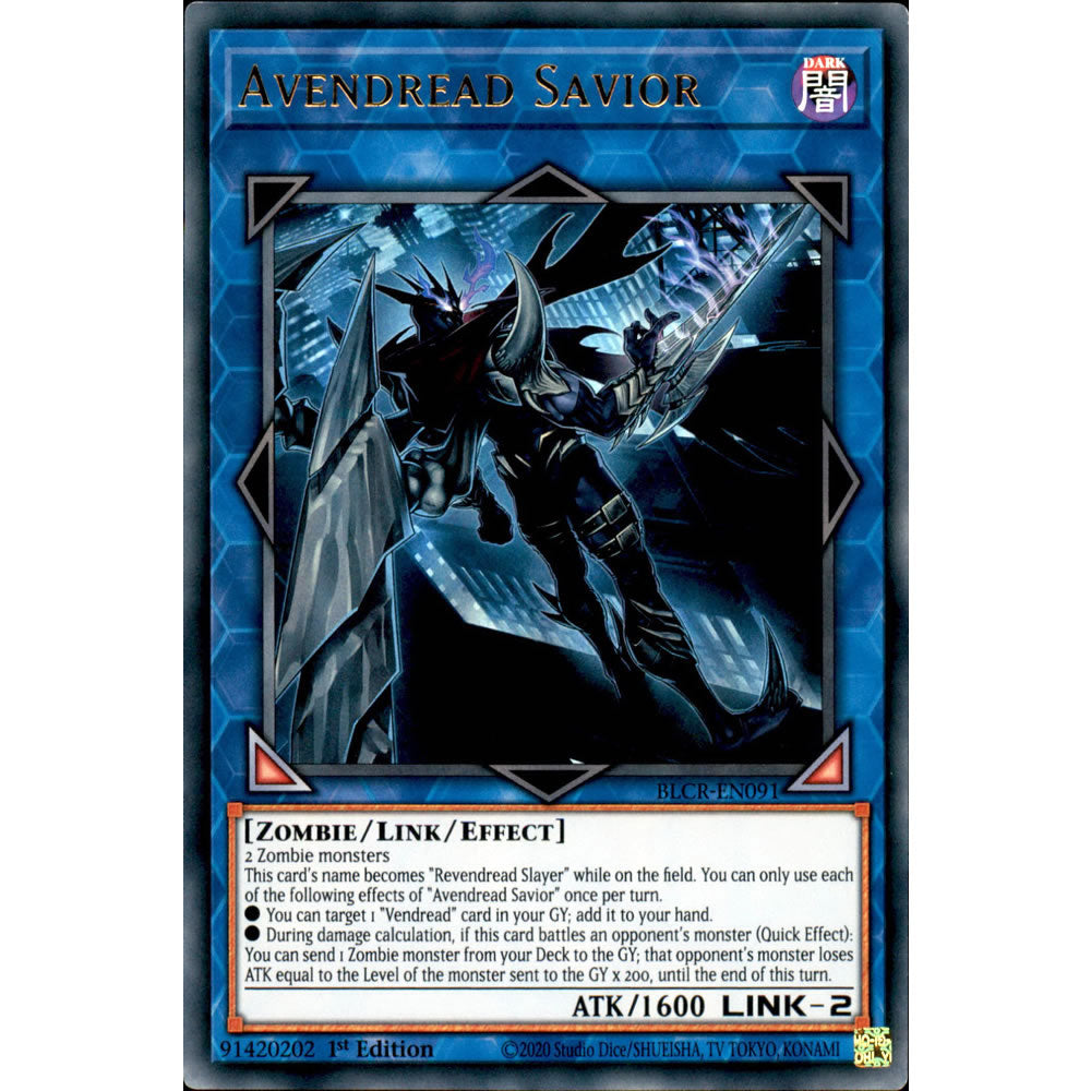 Avendread Savior BLCR-EN091 Yu-Gi-Oh! Card from the Battles of Legend: Crystal Revenge Set