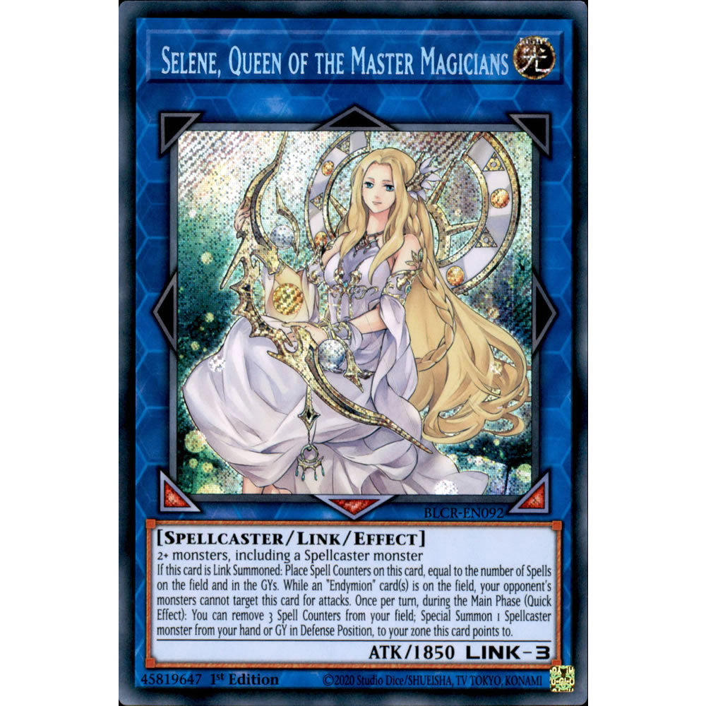 Selene, Queen of the Master Magicians BLCR-EN092 Yu-Gi-Oh! Card from the Battles of Legend: Crystal Revenge Set