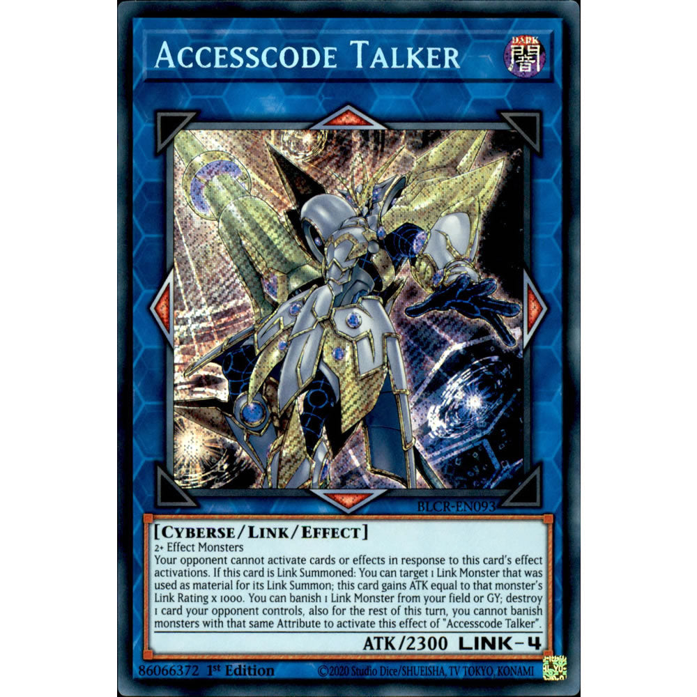 Accesscode Talker BLCR-EN093 Yu-Gi-Oh! Card from the Battles of Legend: Crystal Revenge Set