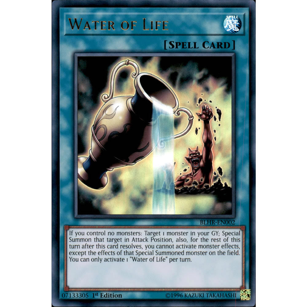 Water of Life BLHR-EN002 Yu-Gi-Oh! Card from the Battles of Legend: Hero's Revenge Set