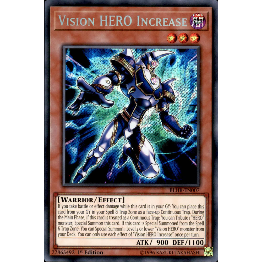 Vision HERO Increase BLHR-EN007 Yu-Gi-Oh! Card from the Battles of Legend: Hero's Revenge Set
