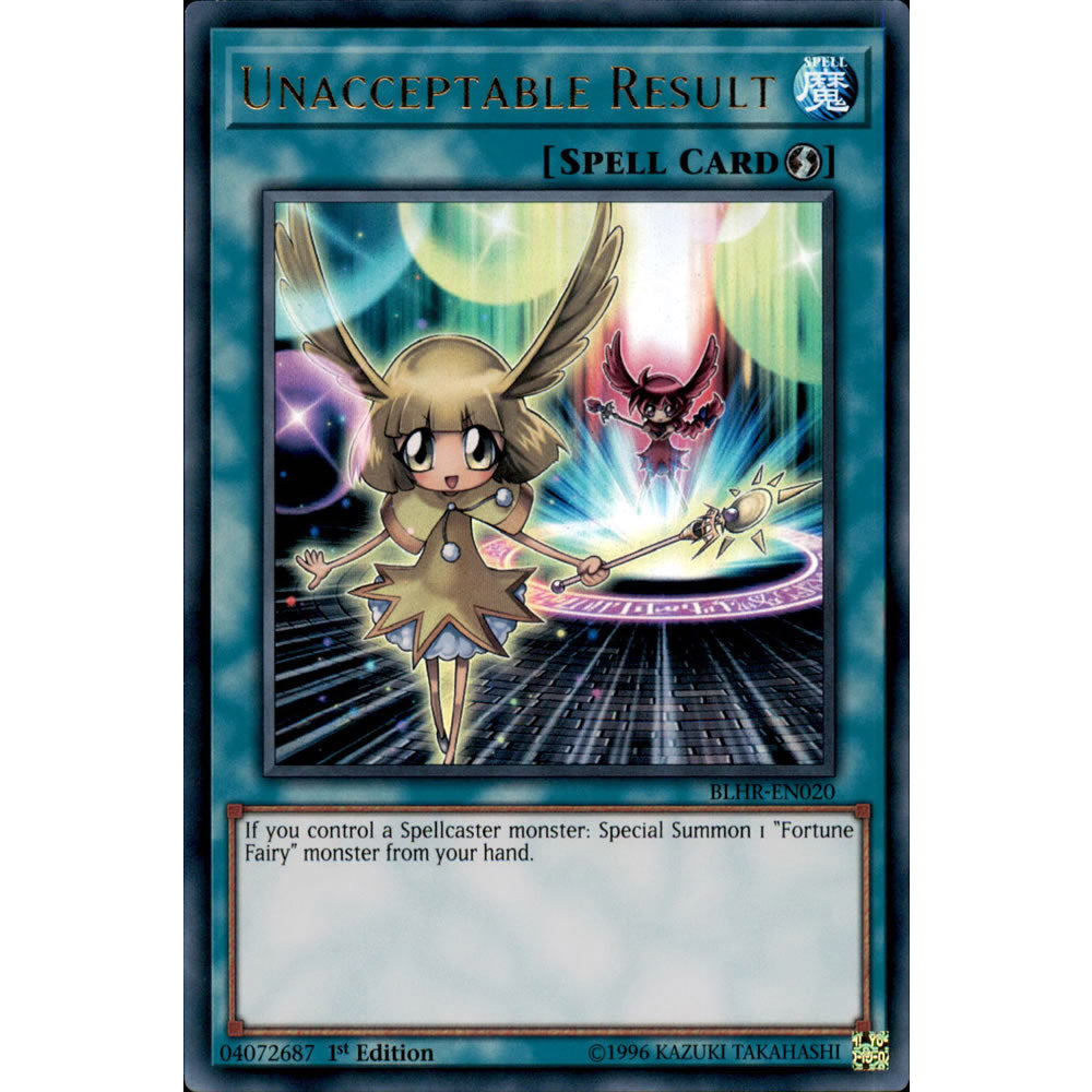 Unacceptable Result BLHR-EN020 Yu-Gi-Oh! Card from the Battles of Legend: Hero's Revenge Set