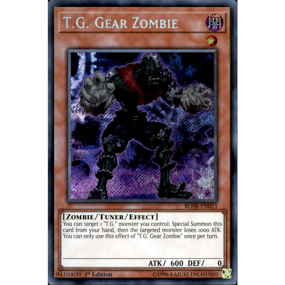 T.G. Gear Zombie BLHR-EN023 Yu-Gi-Oh! Card from the Battles of Legend: Hero's Revenge Set