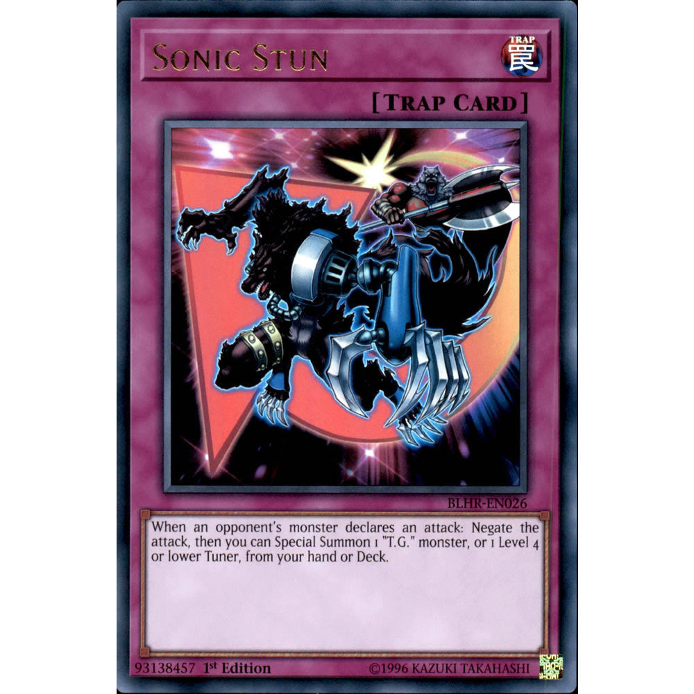 Sonic Stun BLHR-EN026 Yu-Gi-Oh! Card from the Battles of Legend: Hero's Revenge Set