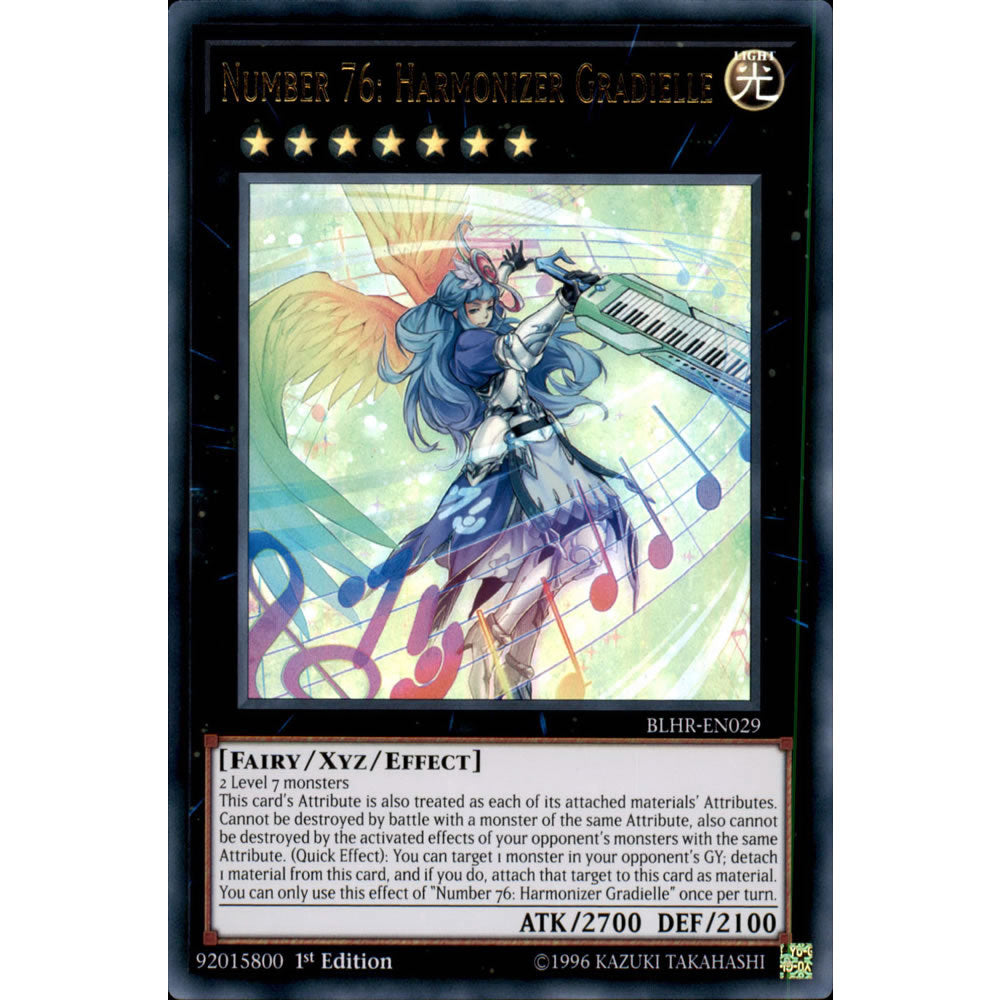 Number 76: Harmonizer Gradielle BLHR-EN029 Yu-Gi-Oh! Card from the Battles of Legend: Hero's Revenge Set