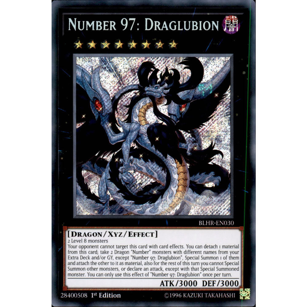 Number 97: Draglubion BLHR-EN030 Yu-Gi-Oh! Card from the Battles of Legend: Hero's Revenge Set