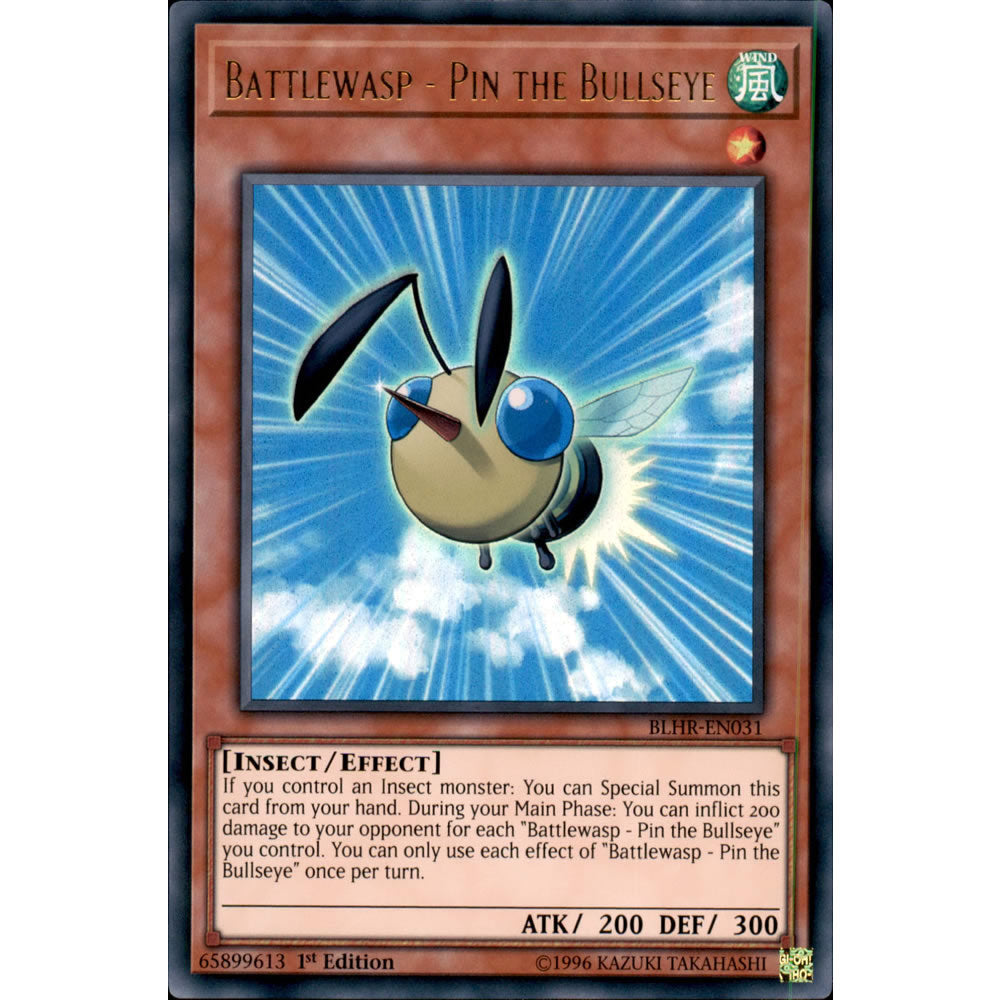 Battlewasp - Pin the Bullseye BLHR-EN031 Yu-Gi-Oh! Card from the Battles of Legend: Hero's Revenge Set