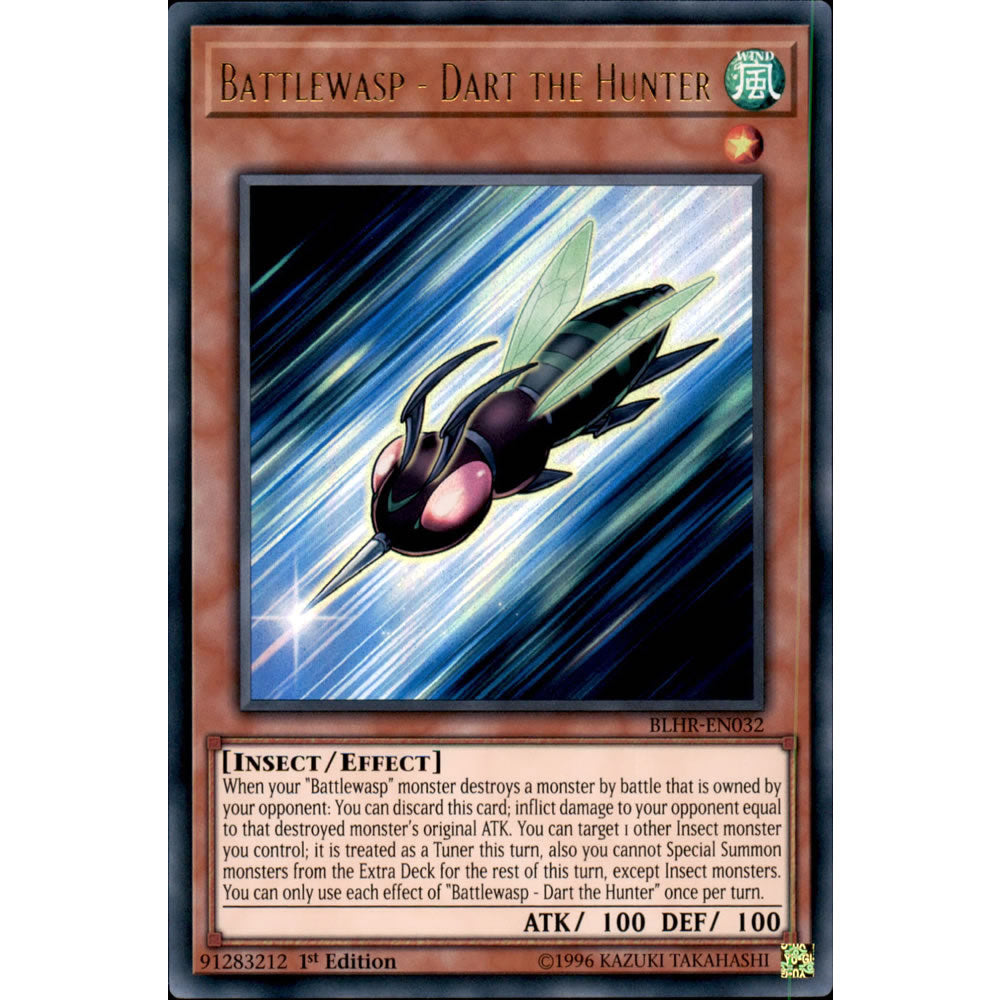 Battlewasp - Dart the Hunter BLHR-EN032 Yu-Gi-Oh! Card from the Battles of Legend: Hero's Revenge Set