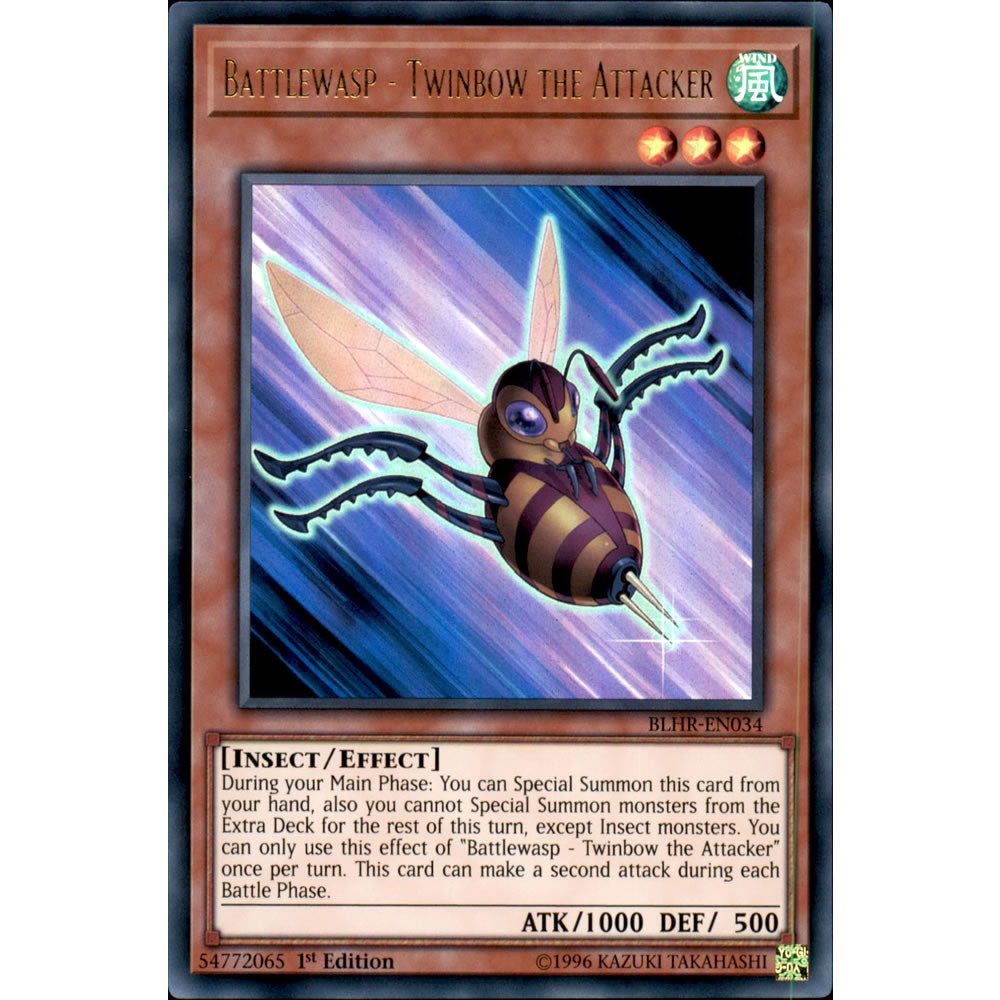 Battlewasp - Twinbow the Attacker BLHR-EN034 Yu-Gi-Oh! Card from the Battles of Legend: Hero's Revenge Set