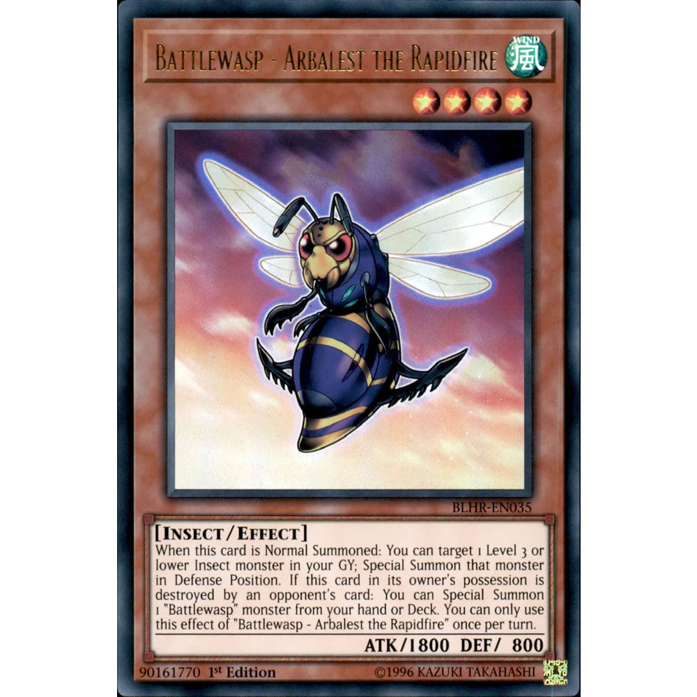 Battlewasp - Arbalest the Rapidfire BLHR-EN035 Yu-Gi-Oh! Card from the Battles of Legend: Hero's Revenge Set