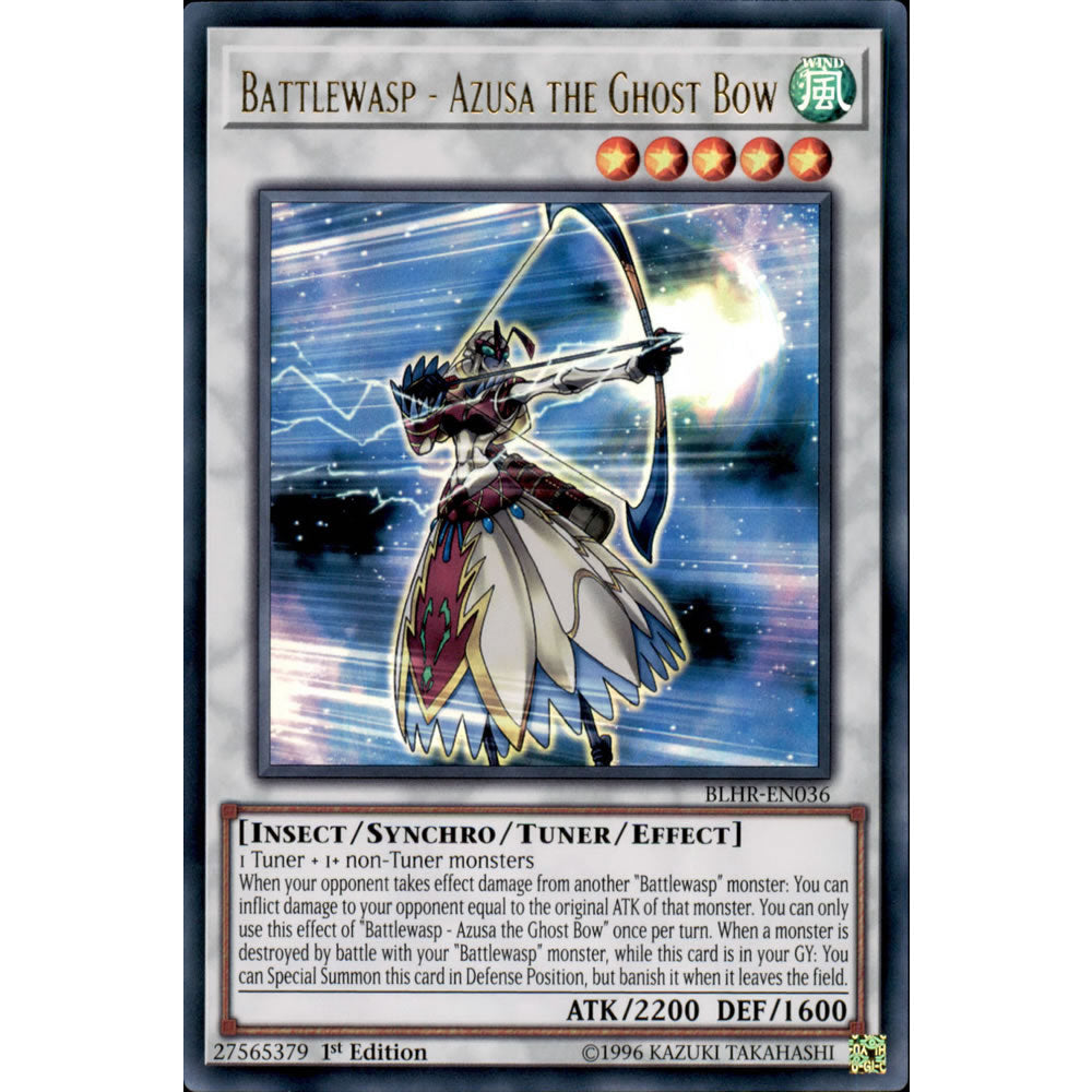 Battlewasp - Azusa the Ghost Bow BLHR-EN036 Yu-Gi-Oh! Card from the Battles of Legend: Hero's Revenge Set