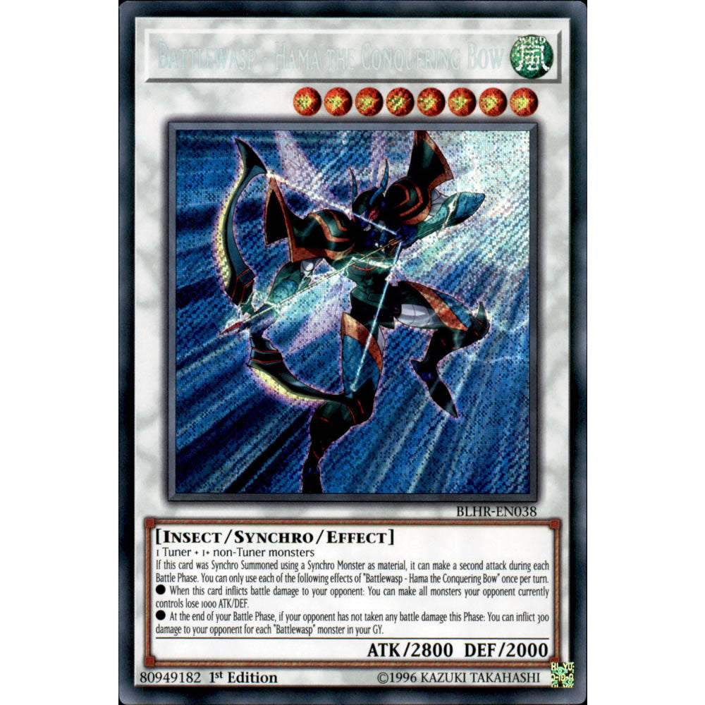 Battlewasp - Hama the Conquering Bow BLHR-EN038 Yu-Gi-Oh! Card from the Battles of Legend: Hero's Revenge Set