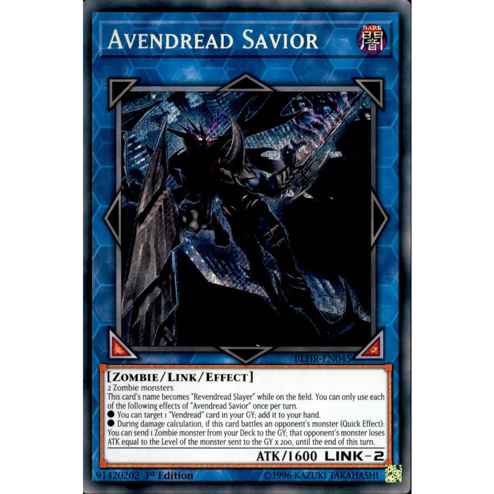 Avendread Savior BLHR-EN045 Yu-Gi-Oh! Card from the Battles of Legend: Hero's Revenge Set