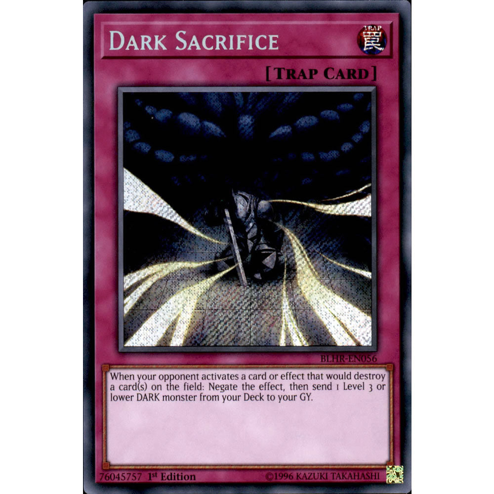 Dark Sacrifice BLHR-EN056 Yu-Gi-Oh! Card from the Battles of Legend: Hero's Revenge Set