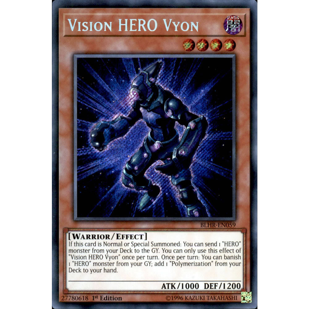 Vision HERO Vyon BLHR-EN059 Yu-Gi-Oh! Card from the Battles of Legend: Hero's Revenge Set