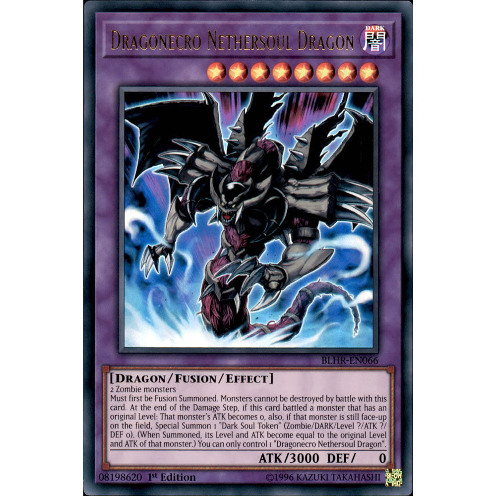 Dragonecro Nethersoul Dragon BLHR-EN066 Yu-Gi-Oh! Card from the Battles of Legend: Hero's Revenge Set