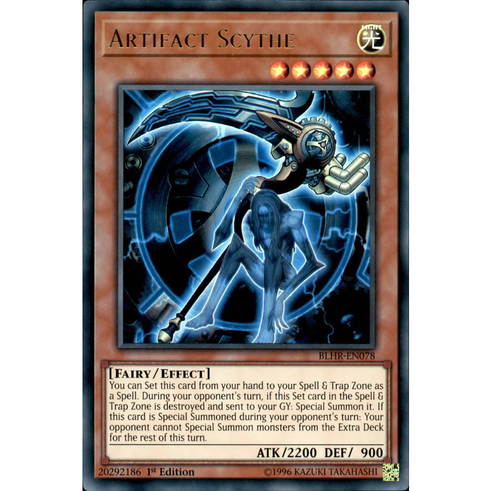 Artifact Scythe BLHR-EN078 Yu-Gi-Oh! Card from the Battles of Legend: Hero's Revenge Set