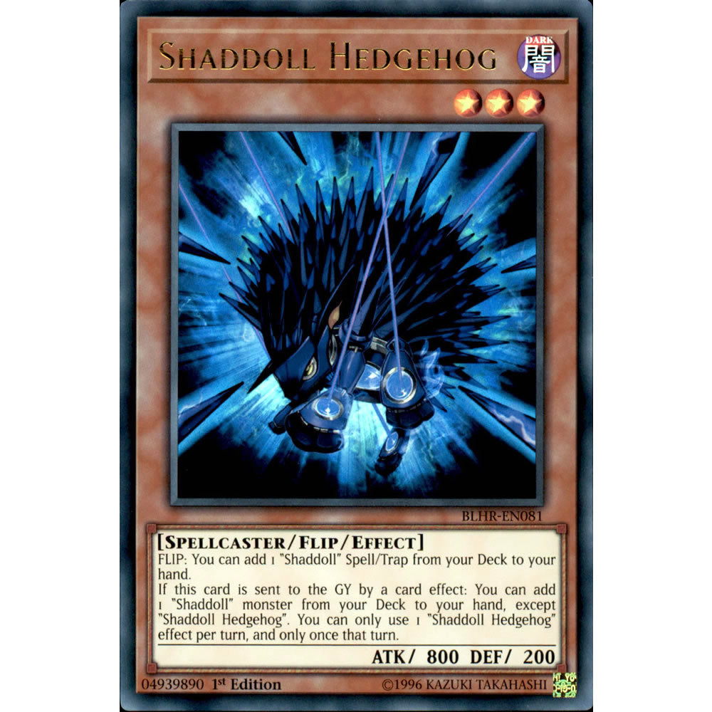 Shaddoll Hedgehog BLHR-EN081 Yu-Gi-Oh! Card from the Battles of Legend: Hero's Revenge Set