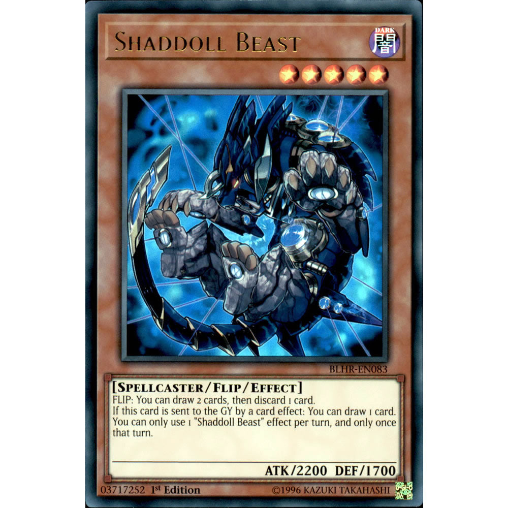 Shaddoll Beast BLHR-EN083 Yu-Gi-Oh! Card from the Battles of Legend: Hero's Revenge Set