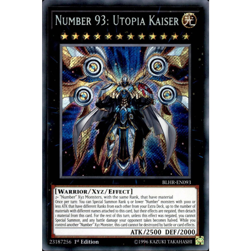Number 93: Utopia Kaiser BLHR-EN093 Yu-Gi-Oh! Card from the Battles of Legend: Hero's Revenge Set