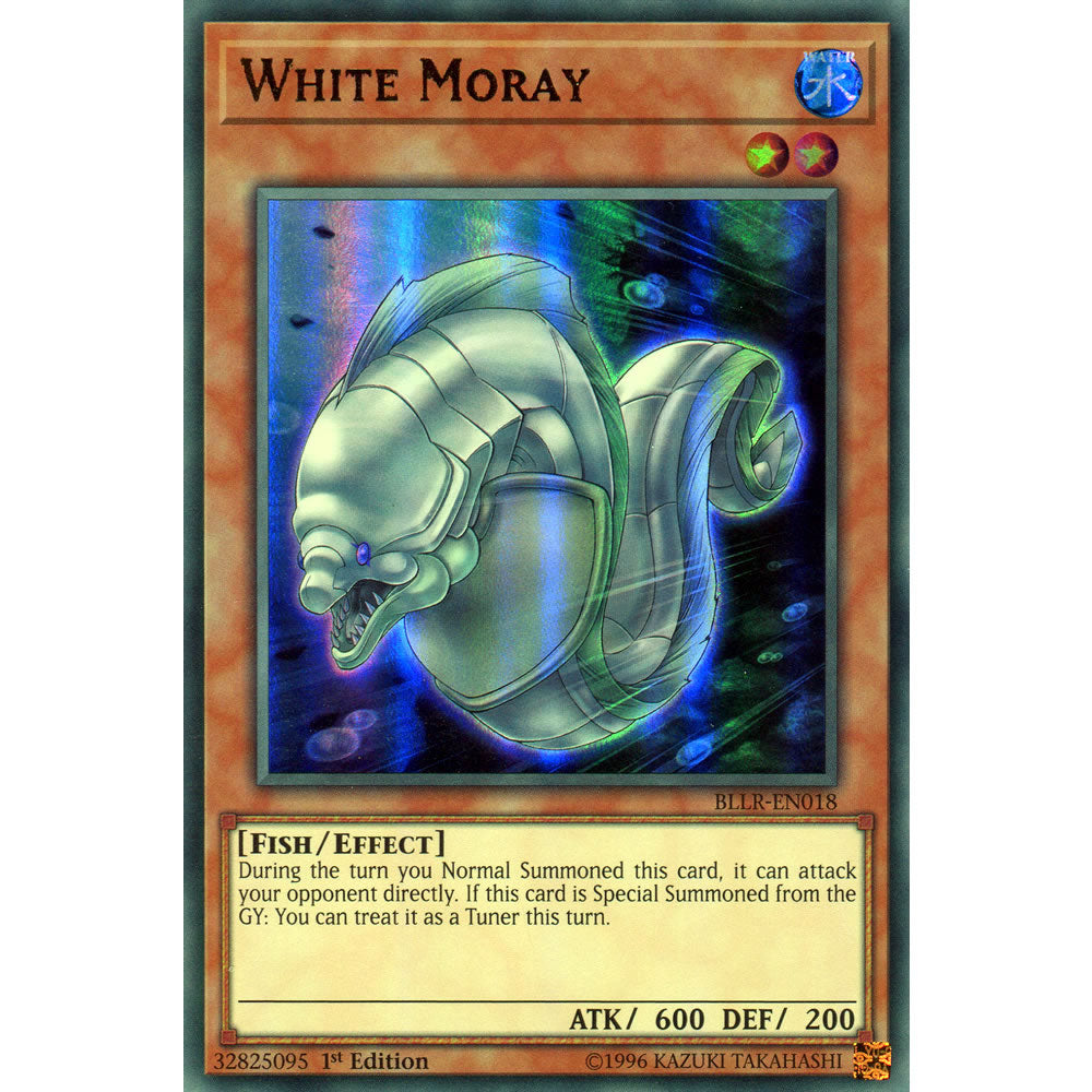 White Moray  BLLR-EN018 Yu-Gi-Oh! Card from the Battles of Legend: Light's Revenge Set