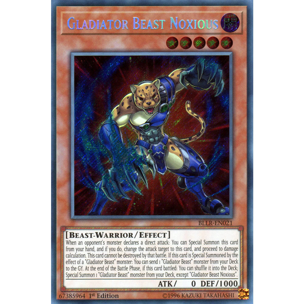 Gladiator Beast Noxious  BLLR-EN021 Yu-Gi-Oh! Card from the Battles of Legend: Light's Revenge Set