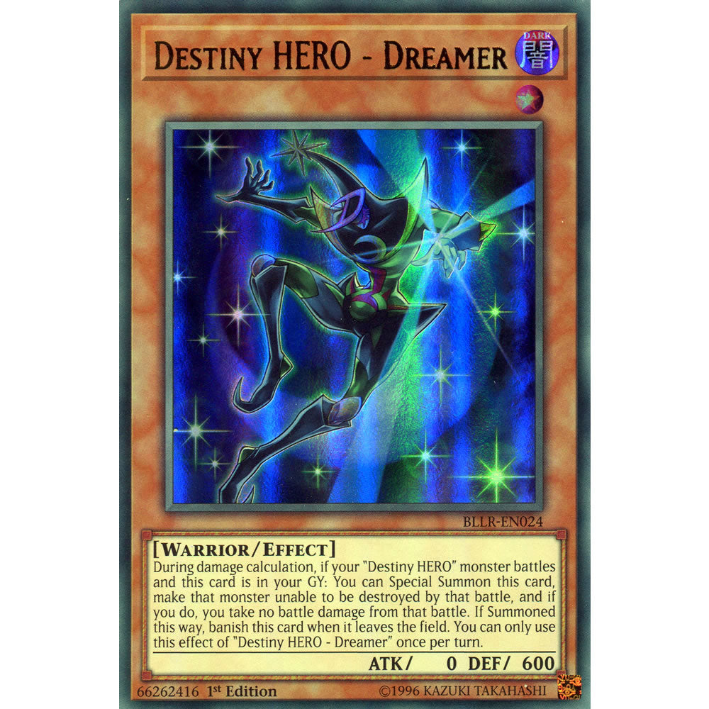 Destiny HERO - Dreamer  BLLR-EN024 Yu-Gi-Oh! Card from the Battles of Legend: Light's Revenge Set