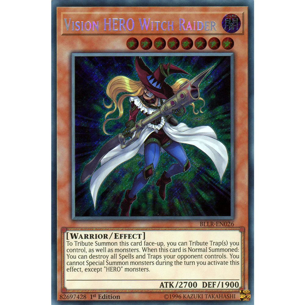 Vision HERO Witch Raider  BLLR-EN026 Yu-Gi-Oh! Card from the Battles of Legend: Light's Revenge Set