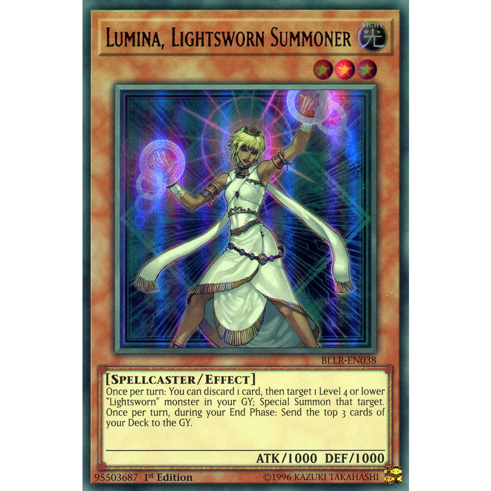 Lumina, Lightsworn Summoner  BLLR-EN038 Yu-Gi-Oh! Card from the Battles of Legend: Light's Revenge Set