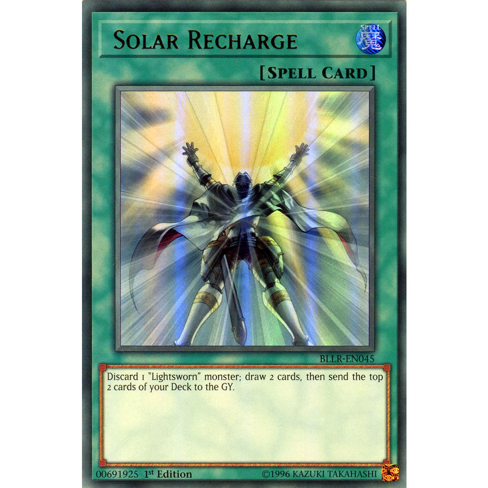 Solar Recharge  BLLR-EN045 Yu-Gi-Oh! Card from the Battles of Legend: Light's Revenge Set