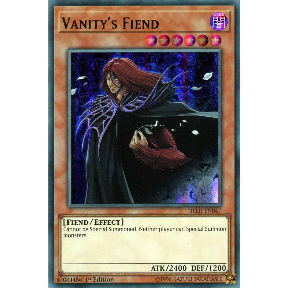 Vanity's Fiend  BLLR-EN047 Yu-Gi-Oh! Card from the Battles of Legend: Light's Revenge Set