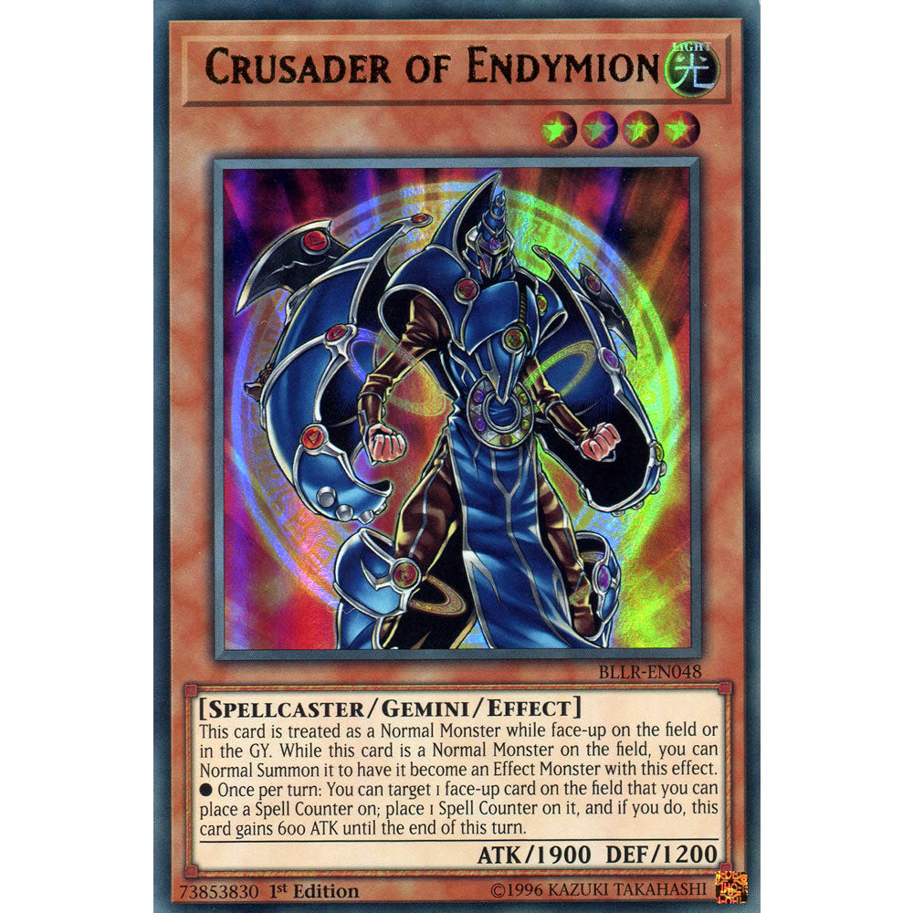 Crusader of Endymion  BLLR-EN048 Yu-Gi-Oh! Card from the Battles of Legend: Light's Revenge Set