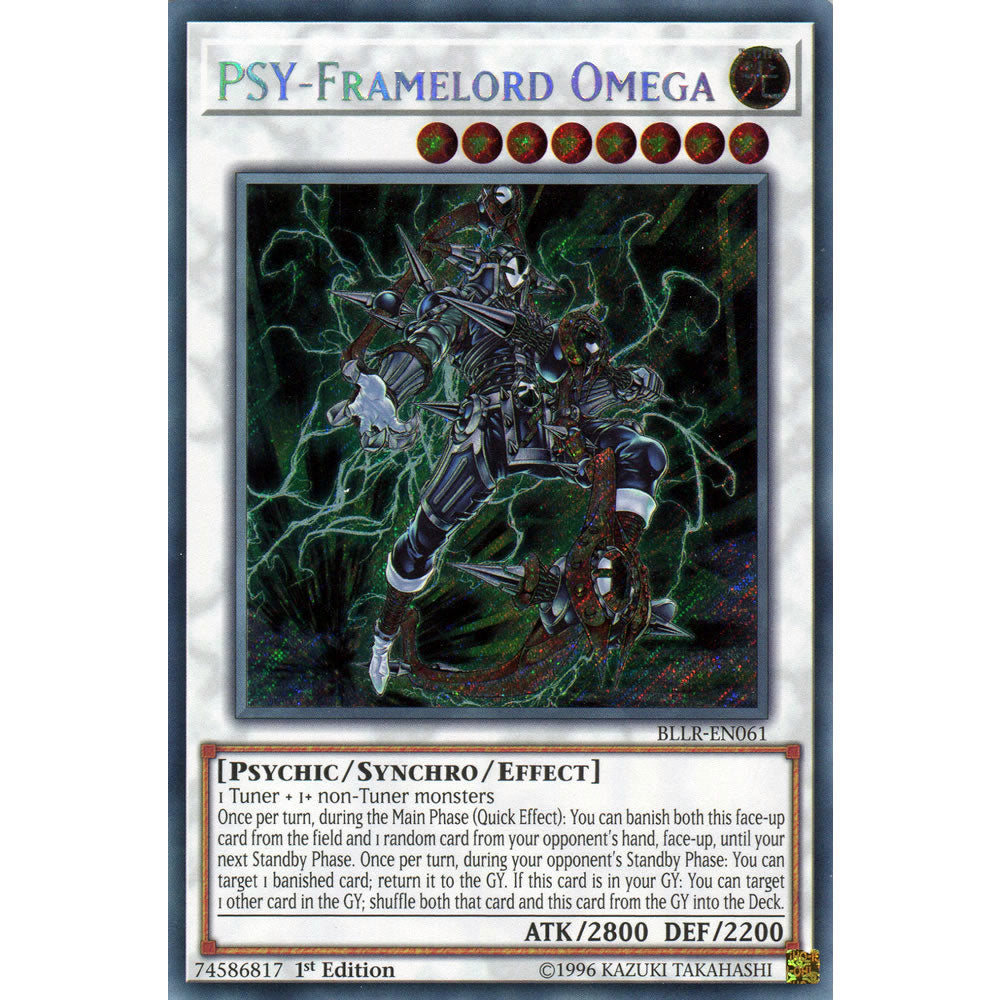 PSY-Framelord Omega  BLLR-EN061 Yu-Gi-Oh! Card from the Battles of Legend: Light's Revenge Set