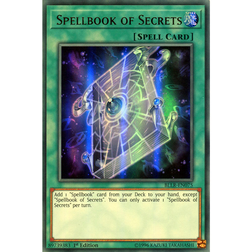 Spellbook of Secrets  BLLR-EN075 Yu-Gi-Oh! Card from the Battles of Legend: Light's Revenge Set