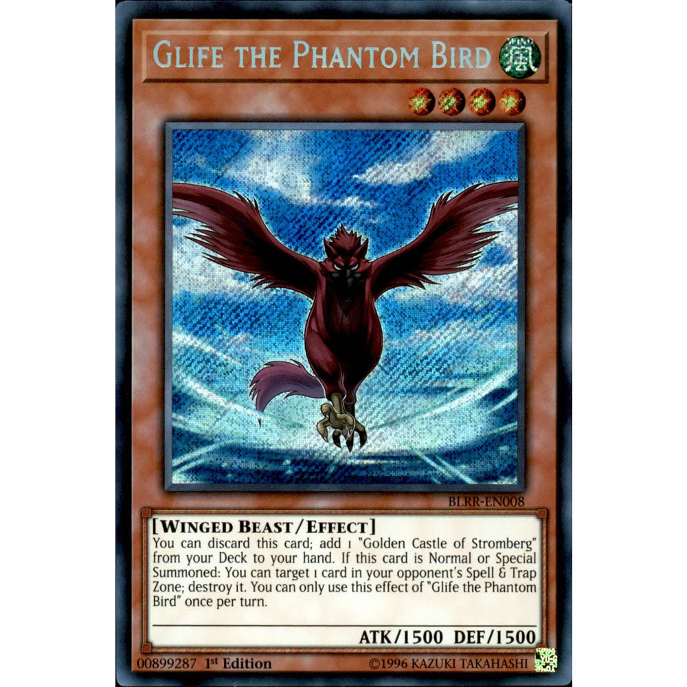 Glife the Phantom Bird BLRR-EN008 Yu-Gi-Oh! Card from the Battles of Legend: Relentless Revenge Set